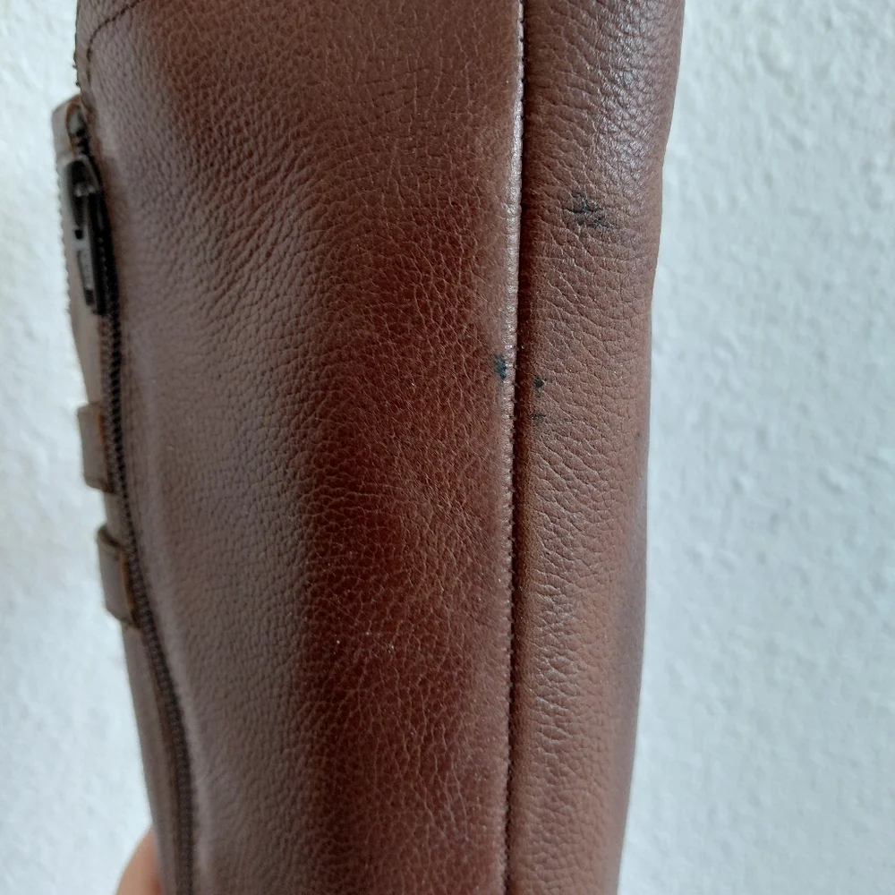 Naturalizer Jessie Knee High Brown  Leather Boots Riding